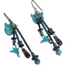 Catherine Medeiros & Thomas Holloway sterling silver Earrings – Cat & Hummingbir Photo 9