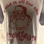 Gray Santa Claus 'I did it all for the cookies' T Photo 0