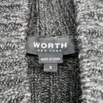 Vintage Worth New York 100% Wool Long Grey Tunic Short Sleeve Sweater Size Small Gray Photo 1