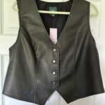 Wild Fable Leather Vest Photo 0