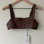 We Wore What NWT  Vegan Leather Bra Top Photo 1