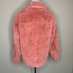 Coral Pink Faux Fur Jacket EUC Sz Medium Photo 1