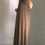Lafayette 148  Matte Jersey Scoop Neck Maxi Dress Taupe Size S Photo 2