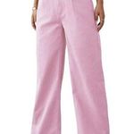 SheIn High Waist Wide Leg Jeans in Pink, Size 30 Photo 0