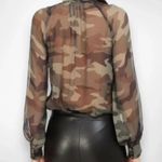 Generation Love ‎ Noa Blouse Camouflage With Ruffle Details XS | EUC Photo 9