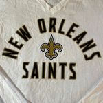 Fanatics  White New Orleans Saints V-Neck Long Sleeve Shirt Size XL EUC #2972 Photo 2