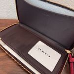 Dempsey Large Phone Wallet In Signature Jacquard With Stripe And Coach Pat Photo 4