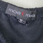 Moa Moa Vintage y2k  Black Crepe Off the Shoulder Blouse Top Size M Photo 3