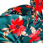 Maggy London Floral CROPPED JUMPSUIT Women's 4 Hawaiian Print Green Pink NWOT Photo 5