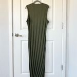 Stateside  Olive Ribbed Midi Bodycon Dress Photo 4