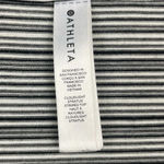 Athleta  Black White Cloudlight Stratus Striped Long Sleeve Scoop‎ Neck Shirt Photo 3