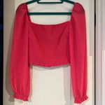 Aritzia Wilfred Hot Pink Saga Blouse Photo 5