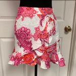 SheIn pink & white paisley ruffles skirt. NWNT Photo 0