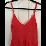 Rebecca Taylor 8 Coral Smocked-Top Sleeveless Dress Photo 3