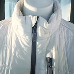 Microsoft Rainier PrimaLoft Eco Full Zip Jacket w/Concealed Stowaway Hood Size M White Size M Photo 5