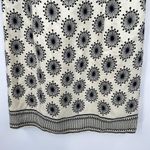 Milly  100% silk cream & black trim starburst 3/4 sleeve dress elegant size 2 Photo 3