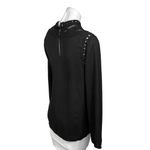 Daniel Rainn Anthropologie  Black Boho Lace Long Sleeve Mock Neck Blouse Top Sz M Photo 2