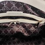 Henri Bendel  Ivory Saffiano Leather Convertible Crossbody Satchel Photo 9