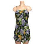 Farm Rio  Capri Floral Sleeveless Mini Dress, Black, XS Photo 4