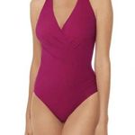 MiracleSuit Wrapsody One Piece Swimsuit Fuschia (Size 8) tummy control slimming Photo 0