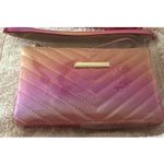 Iridescent Pink Clutch Transparent Sports Stadium Theatre Bag Clear Beach Clutch Photo 1