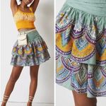 Anthropologie Let Me Be Tiered Printed Mini Skirt, Size XS Photo 1