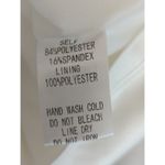 TIC TOC White Satin Bodycon Mini Dress Women's MEDIUM Party Cottage Core NWT Photo 6