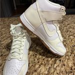 Nike Women's Cream High-Top Sneakers (No Box) Photo 2