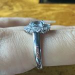 Natural Aquamarine Sterling Silver Ring Size 9.75 Photo 2