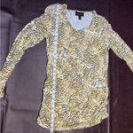 Dana Buchman ‎ long Sleeve Blouse Geometric Print Rayon Preppy Secretary Womens L Photo 9