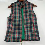Vineyard Vines  Tartan Plaid Puffer Vest Jet Black pockets warm Women's size XS Photo 4