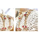 Cocktail Drink Earrings Martini Rhinestones Cruise Beach Island Vacation New Gold Photo 8