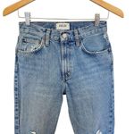 AGOLDE Mia Mid Rise Straight Distressed Jeans In Rule Size 24 Photo 2