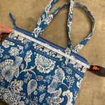Vera Bradley Vintage  blue floral quilted tote Photo 2