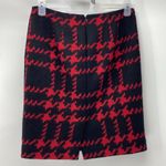 Talbots  oversized hounds tooth print wool pencil skirt academia preppy classic Photo 3
