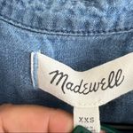 Madewell Central Linen Blend Chambray Button Front Shirt Dress XXS Photo 3