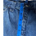 Y2K Western High Rise Bootcut Jeans Talon Zipper Raw Hem Boho 28 Blue Photo 5
