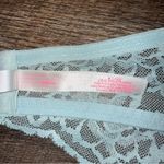 PINK - Victoria's Secret Victoria’s Secret PINK Lace Push- Up Halter Blue Bra Size Medium Photo 7