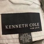 Kenneth Cole  Gray Light Weight Cotton-Blend Jacket Size Large Photo 4