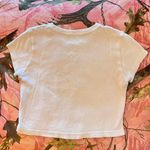 Brandy Melville rare kitty cat flower meadow print baby tee Photo 7