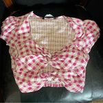 ZARA gingham crop top Photo 1