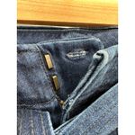 Loft High Waist Straight Belted Dark Wash Blue Denim Jeans Women's Size 25/0 Photo 5