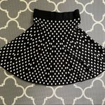 Maeve Anthropologie  Knit Polka Dot Flare Skirt Size Small Photo 2