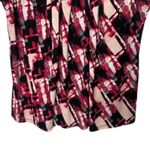 Jones Studio  Separates Pink & Black Sleeveless Pleated Chest Blouse Women's 2X Photo 2