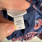 Chico's Floral Bubble Hem Top Size 3 XL Multicolor Puff Sleeve Cotton Boho Artsy Photo 9