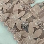 Victoria's Secret NWOT  Blush Unlined Floral Embroidered Long Line Bralette XL Photo 5