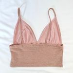 Urban Outfitters Sparkly Glitter V-Neck Plunge Crop Tank - Metallic Pink - XS Photo 4