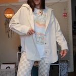 Ghanda Clothing  Checkered Flare Wide-Leg Pants Photo 0