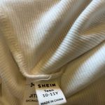 SheIn Cream Crop Top Blouse Long Sleeves SZ 10 Summer Casual Tee T Shirt Lace Photo 9