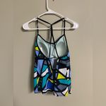 Nike  Women's Tankini Top Size 12 Geometric Yellow Blue Green Black Photo 1